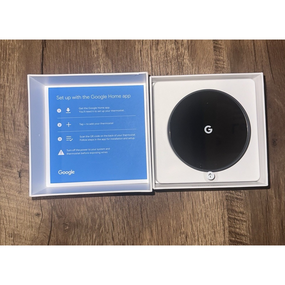 Google Nest Thermostat Smart for Home Programmable WiFi Charcoal G4CVZ - Picture 6 of 6